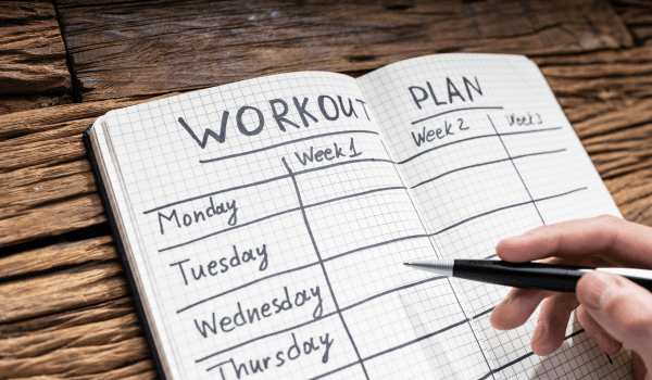 Personal Starting Routine screen